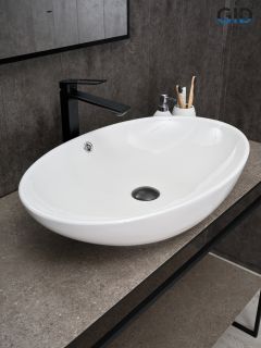 Раковина Gid N9007 51207 накладная белая 63.5x41.5x15